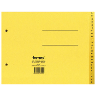 Pregrada kartonska 22,5x17,2cm A-Ž Fornax žuta